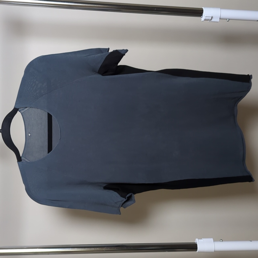 Mystery Brand Raw Edges Color Block T-shirt